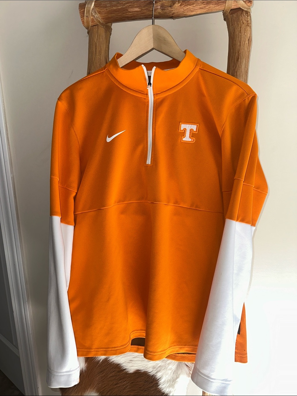Nike DriFit University of Tennessee 1/4 Zip Two Tone
